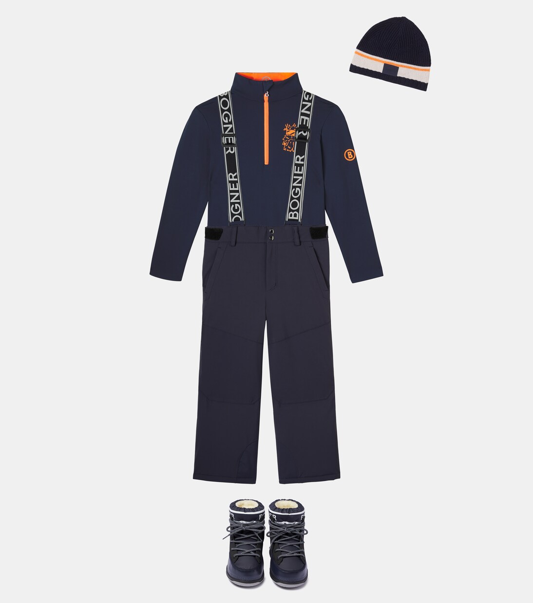 Benno printed half-zip technical top | Bogner Kids