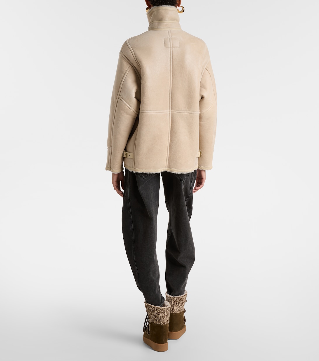 Lederjacke Adelina mit Shearling | Isabel Marant