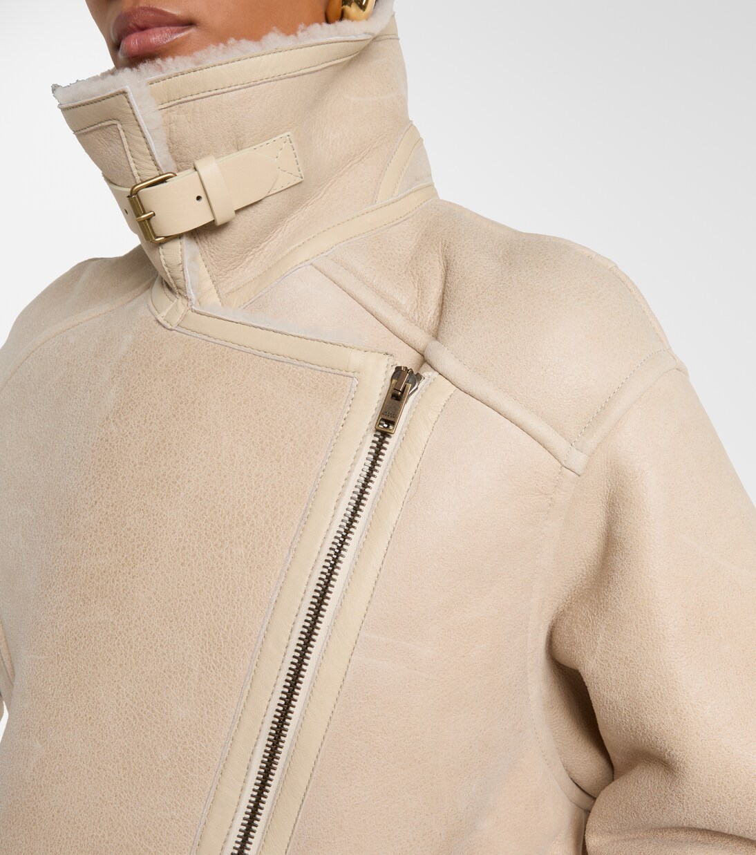 Lederjacke Adelina mit Shearling | Isabel Marant