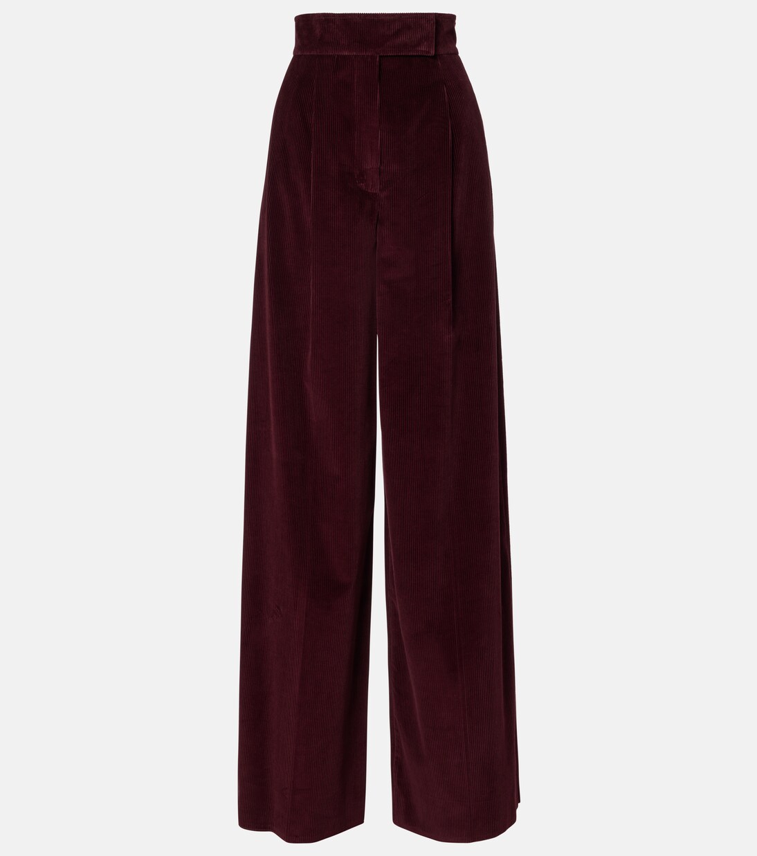 High-rise cotton corduroy wide-leg pants | Max Mara