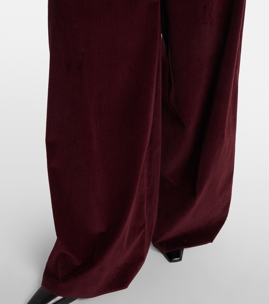 High-rise cotton corduroy wide-leg pants | Max Mara