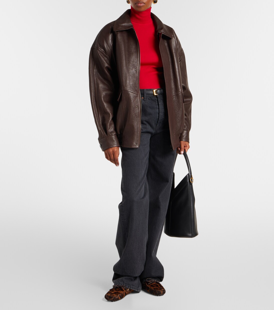 Gommino leopard-print calf hair boat shoes | Tod's