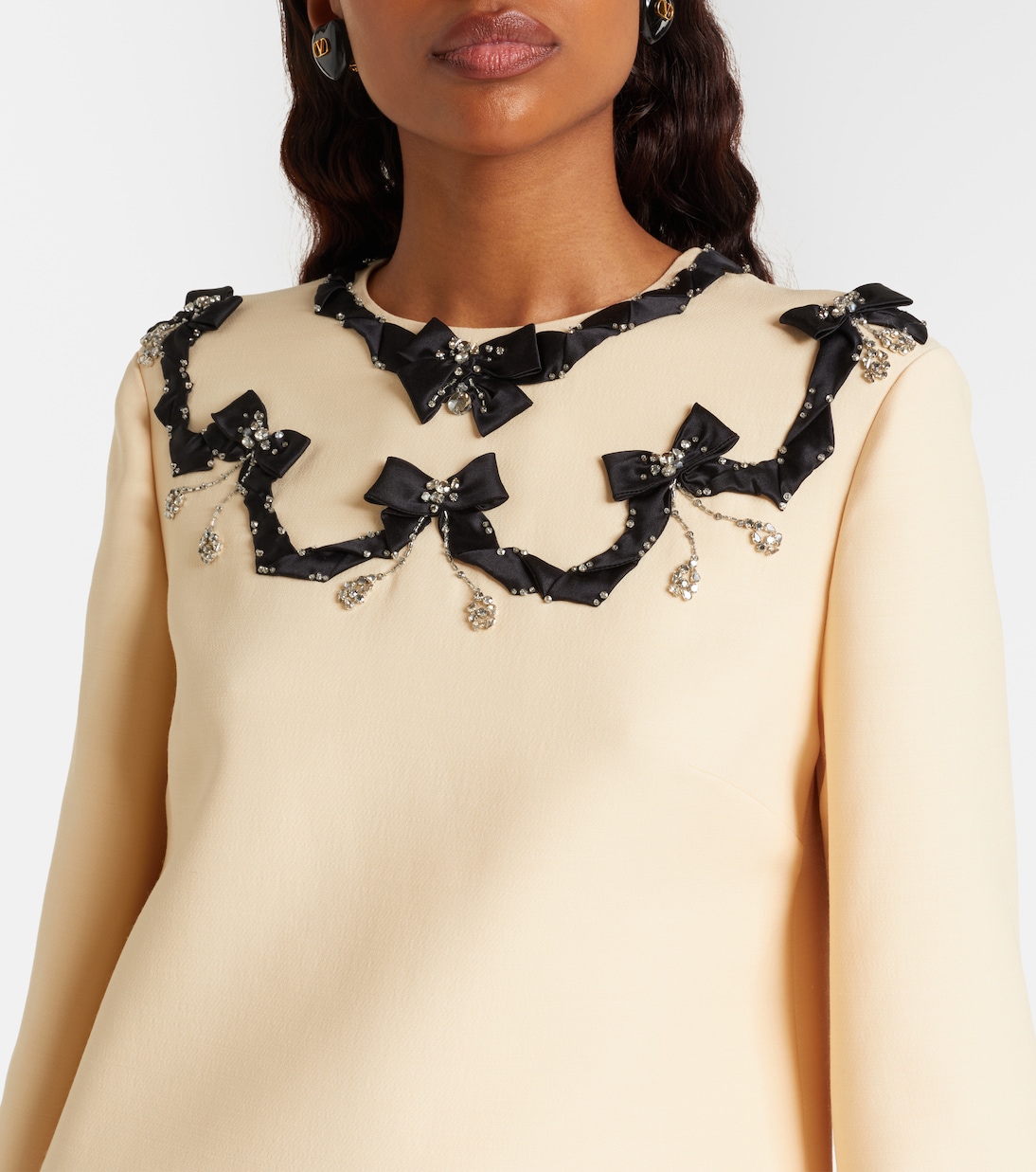 Verziertes Minikleid aus Crepe Couture | Valentino