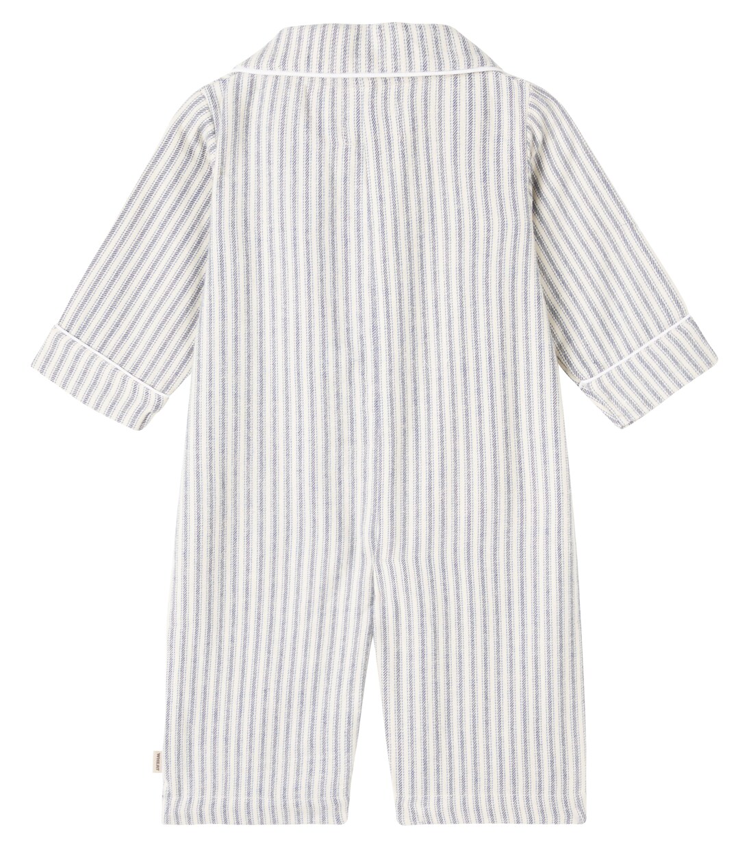 Baby Lennie striped cotton onesie | Wheat