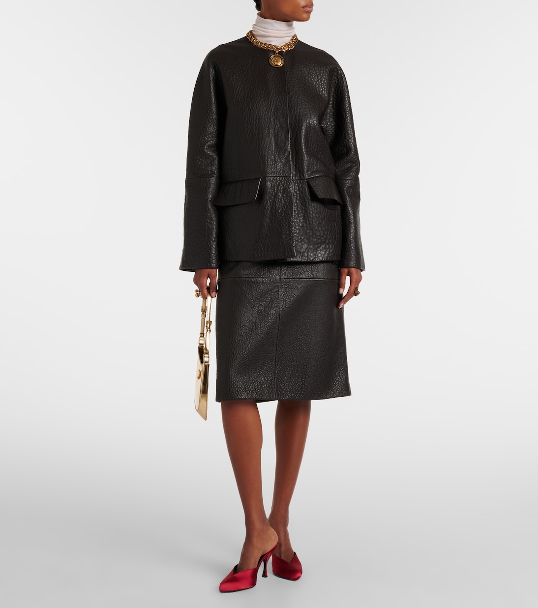 Barbs leather jacket | Joseph