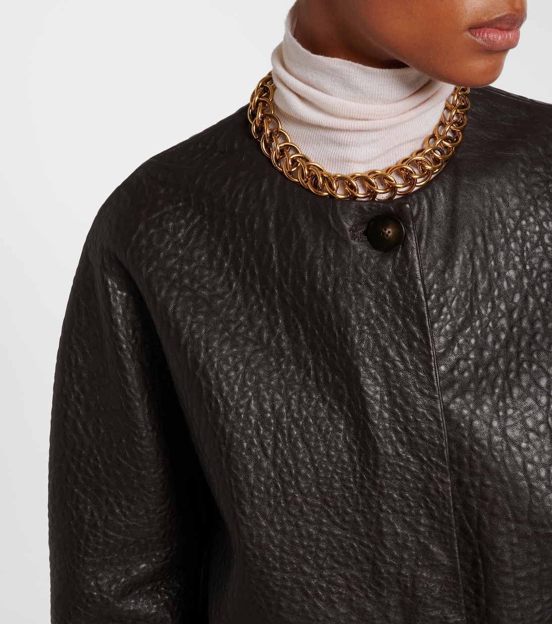 Barbs leather jacket | Joseph