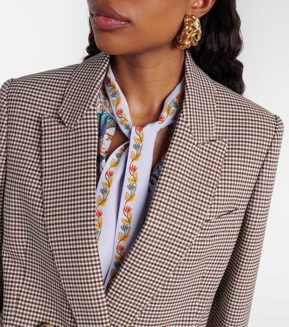 Blazer en laine mélangée à carreaux | Etro