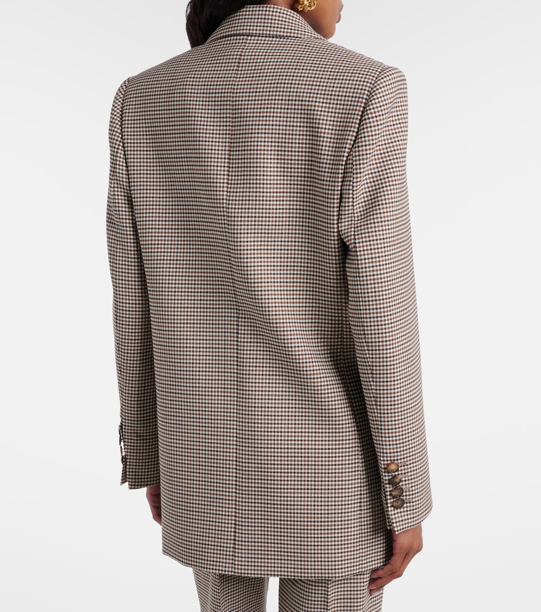 Blazer en laine mélangée à carreaux | Etro