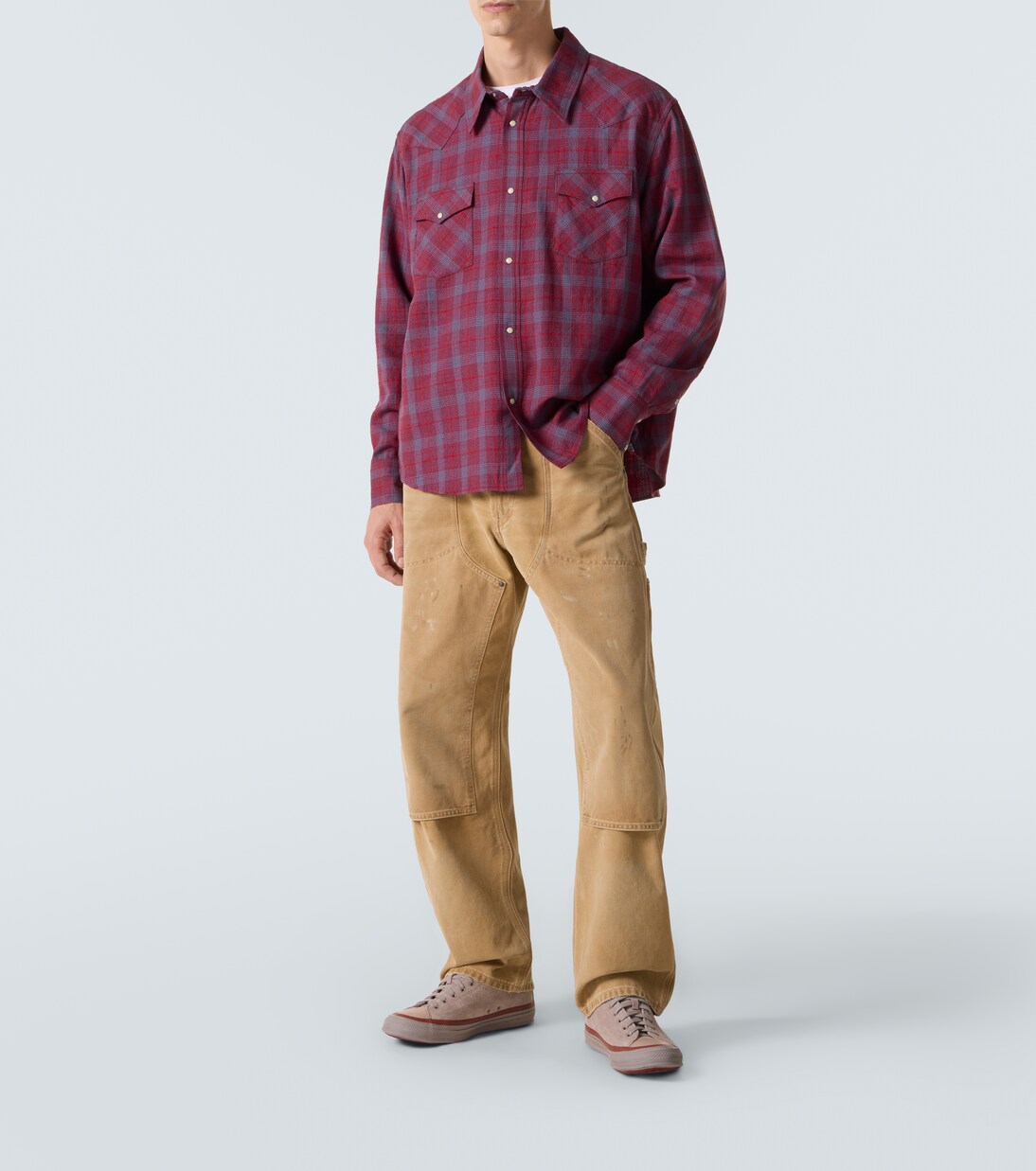 Hemd Four Cornes aus Wolle und Leinen | Visvim