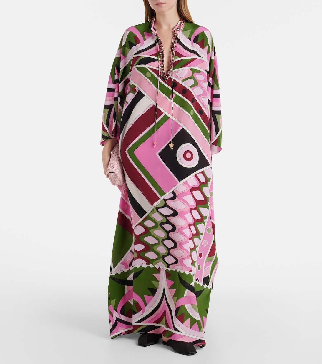 Vivara silk satin kaftan | Pucci