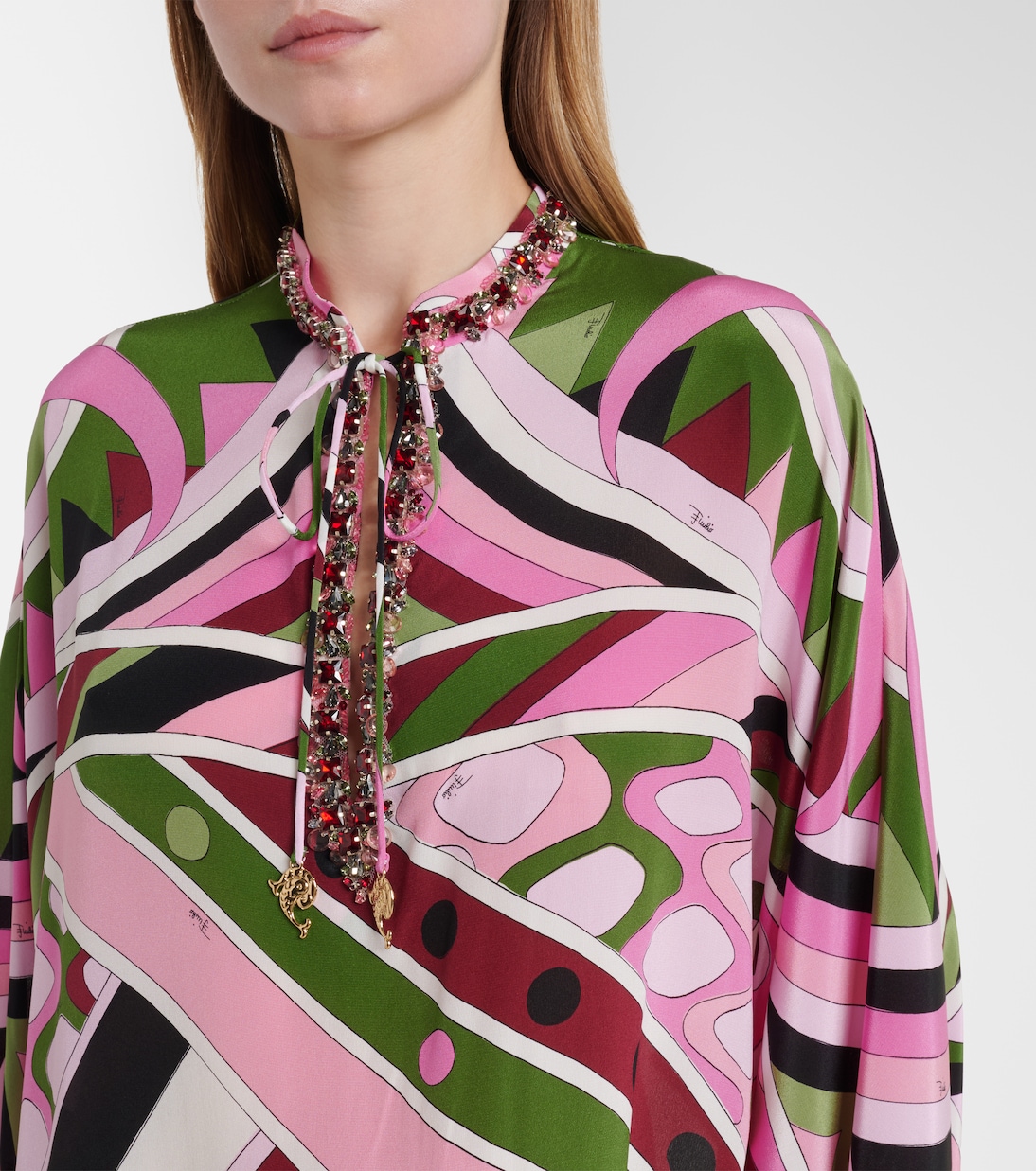 Vivara silk satin kaftan | Pucci