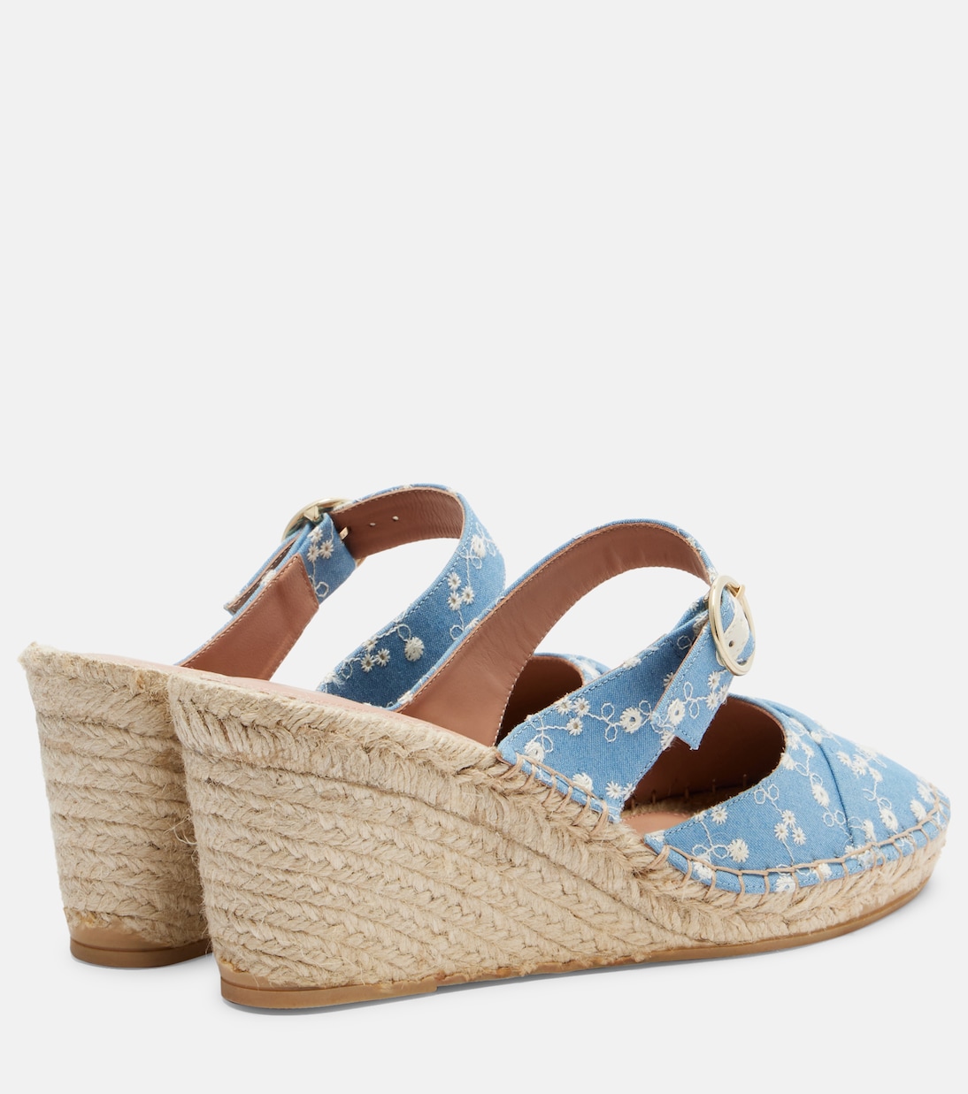 Espadrilles compensées Farah en denim | Malone Souliers
