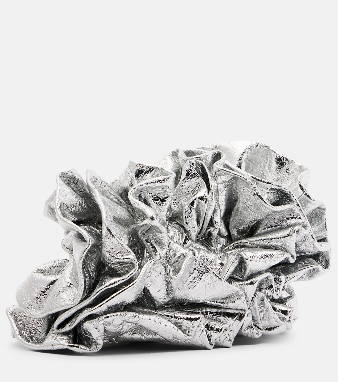 Clutch aus Metallic-Leder | Dries Van Noten