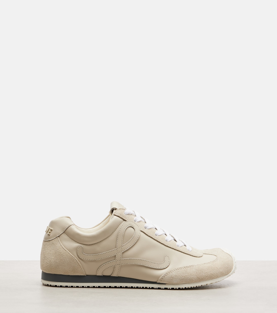 Ballet Runner 2.0 suede-trimmed leather sneakers | Loewe