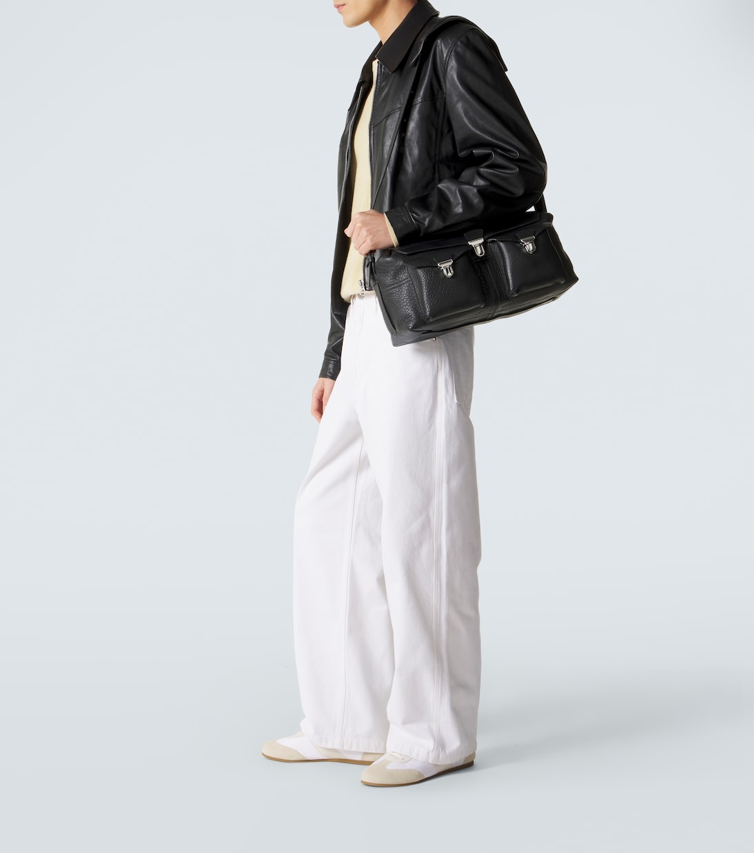 Soft suede-trimmed sneakers | Lemaire