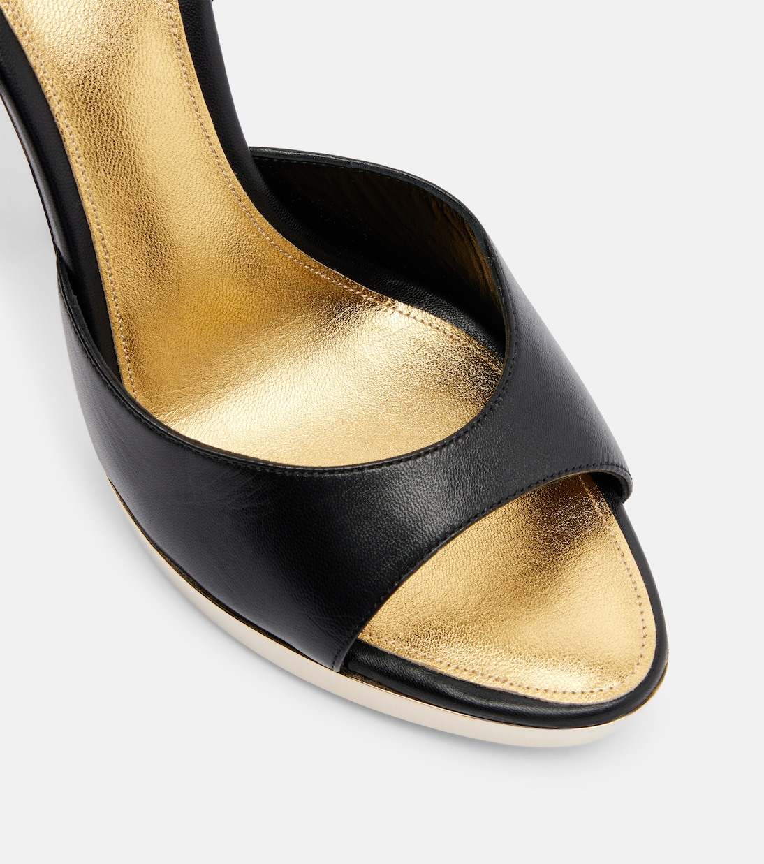 Sandalias Gala de piel con plataforma | Paris Texas