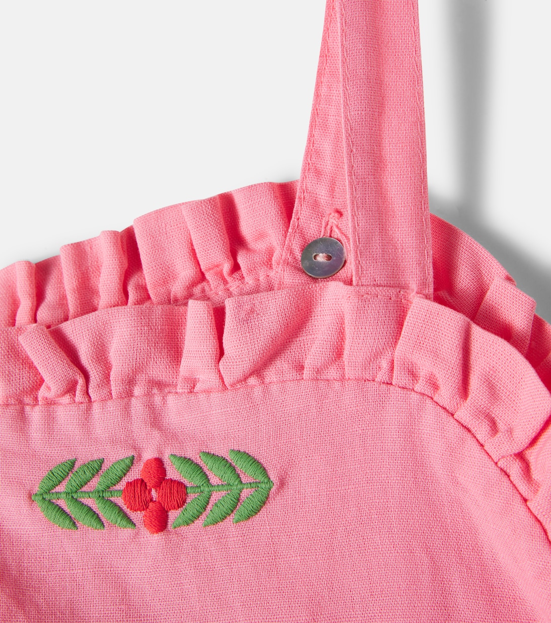 Robe Dalina brodée en lin et coton | Cozmo