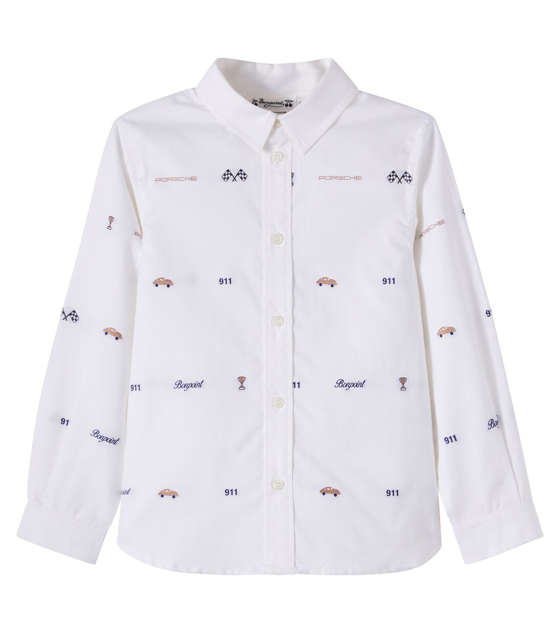 x Porsche Daho cotton jacquard shirt | Bonpoint