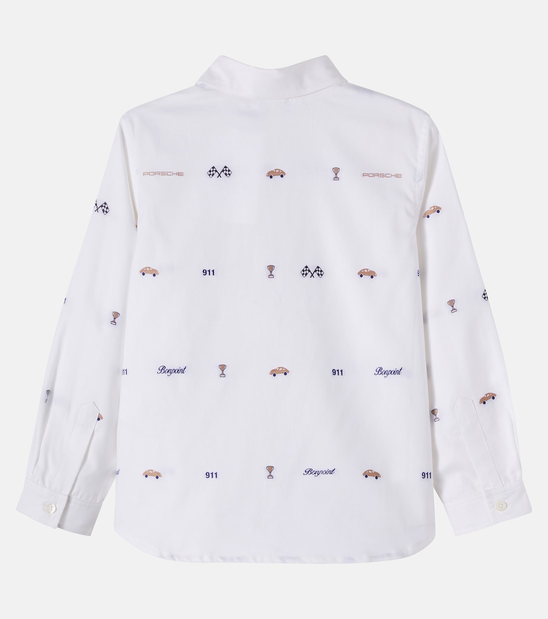 x Porsche Daho cotton jacquard shirt | Bonpoint