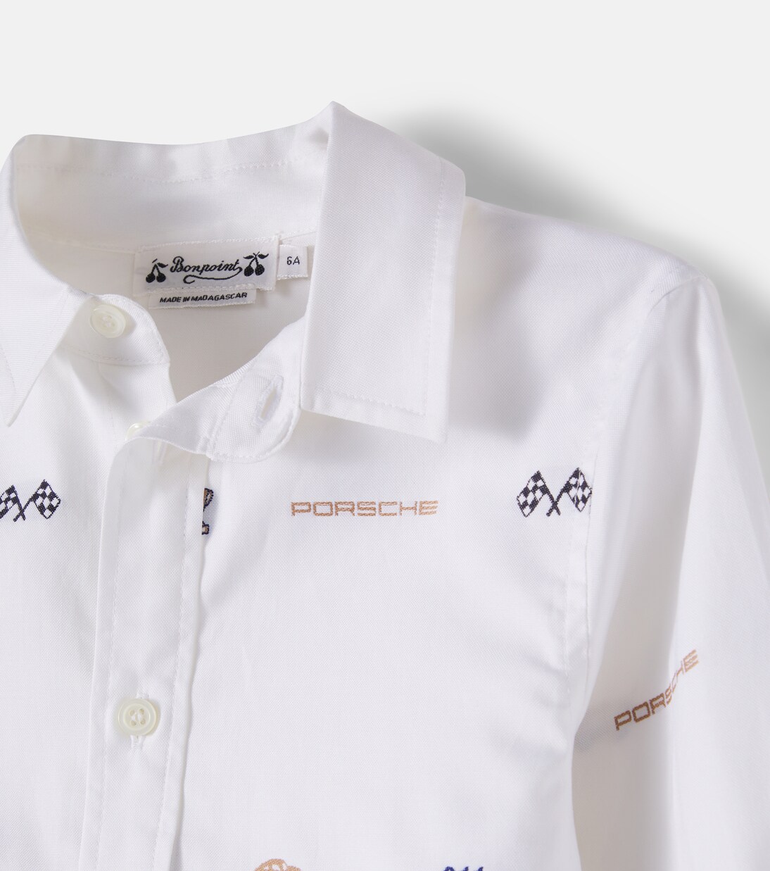 x Porsche Daho cotton jacquard shirt | Bonpoint
