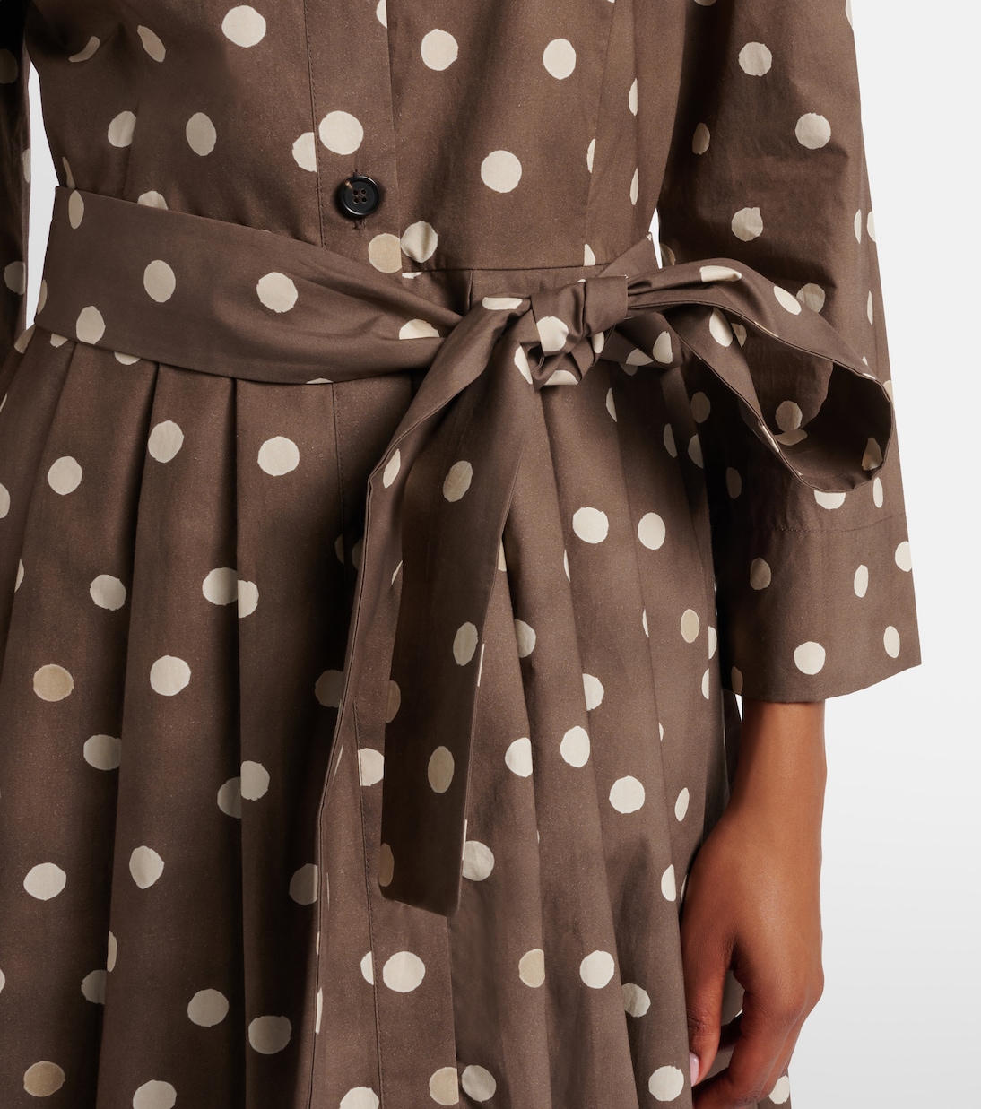 Pesche polka-dot cotton shirt dress | 'S Max Mara