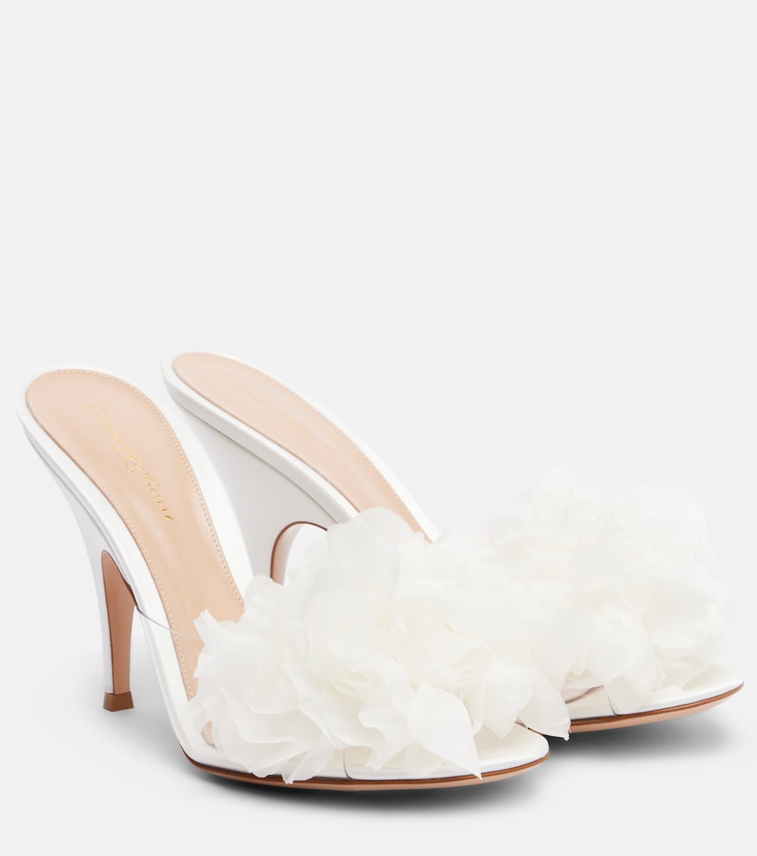 Mules con aplique floral | Gianvito Rossi