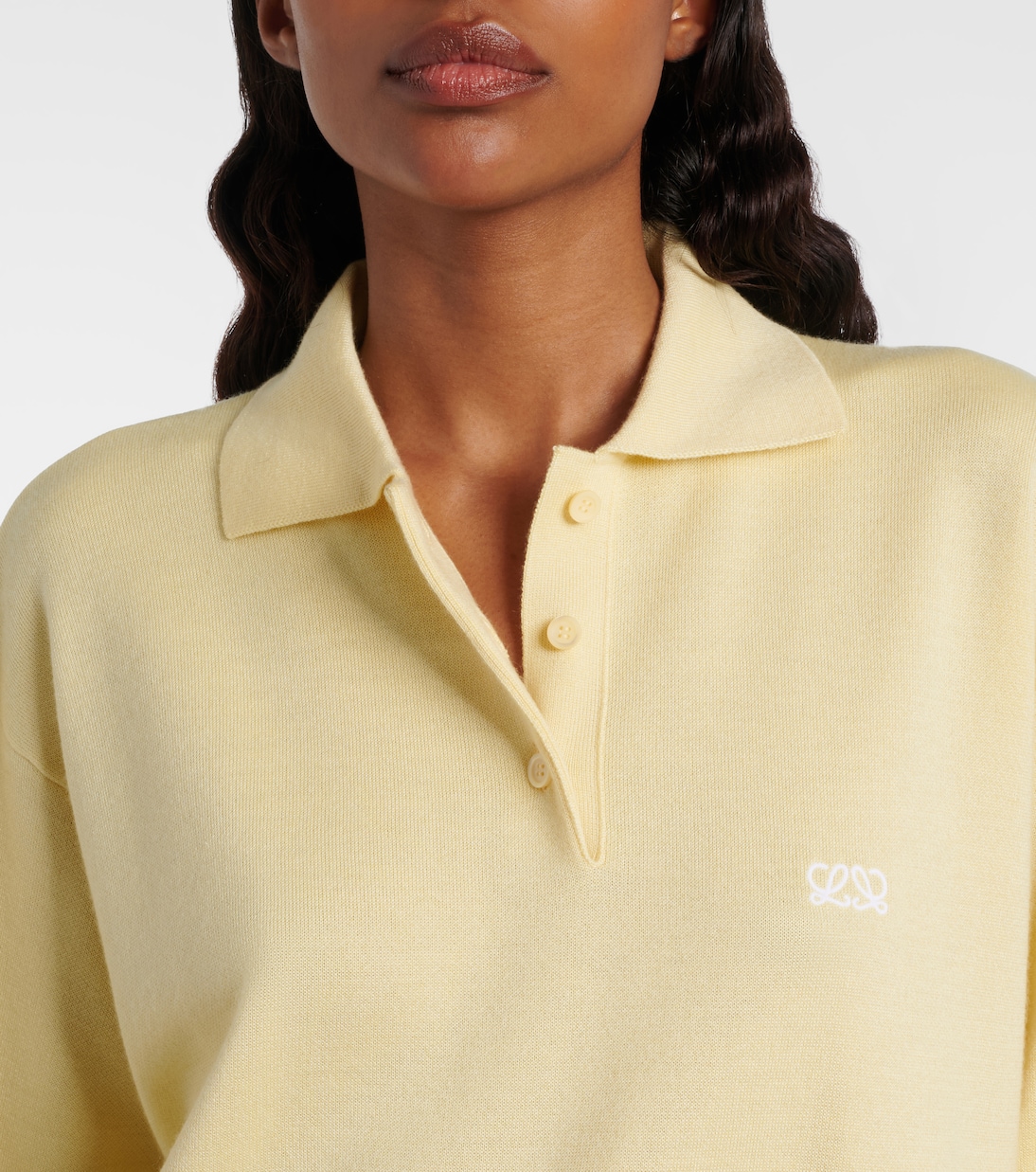 Polopullover Double L aus einem Kaschmirgemisch | Loewe