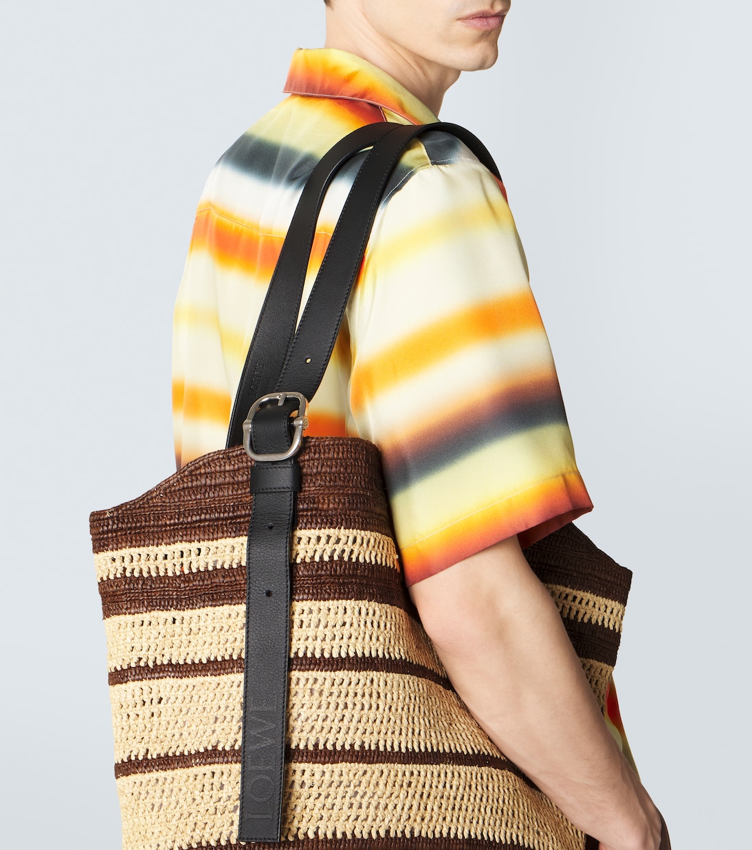 Bolso saco Paula's Ibiza Loop de rafia | Loewe