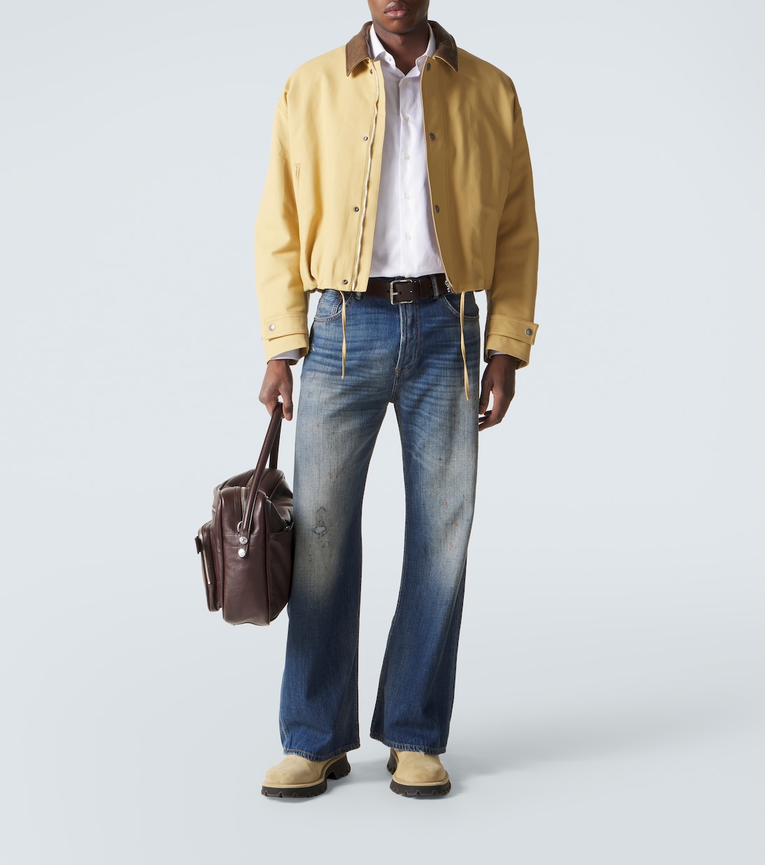 2021 distressed wide-leg jeans | Acne Studios