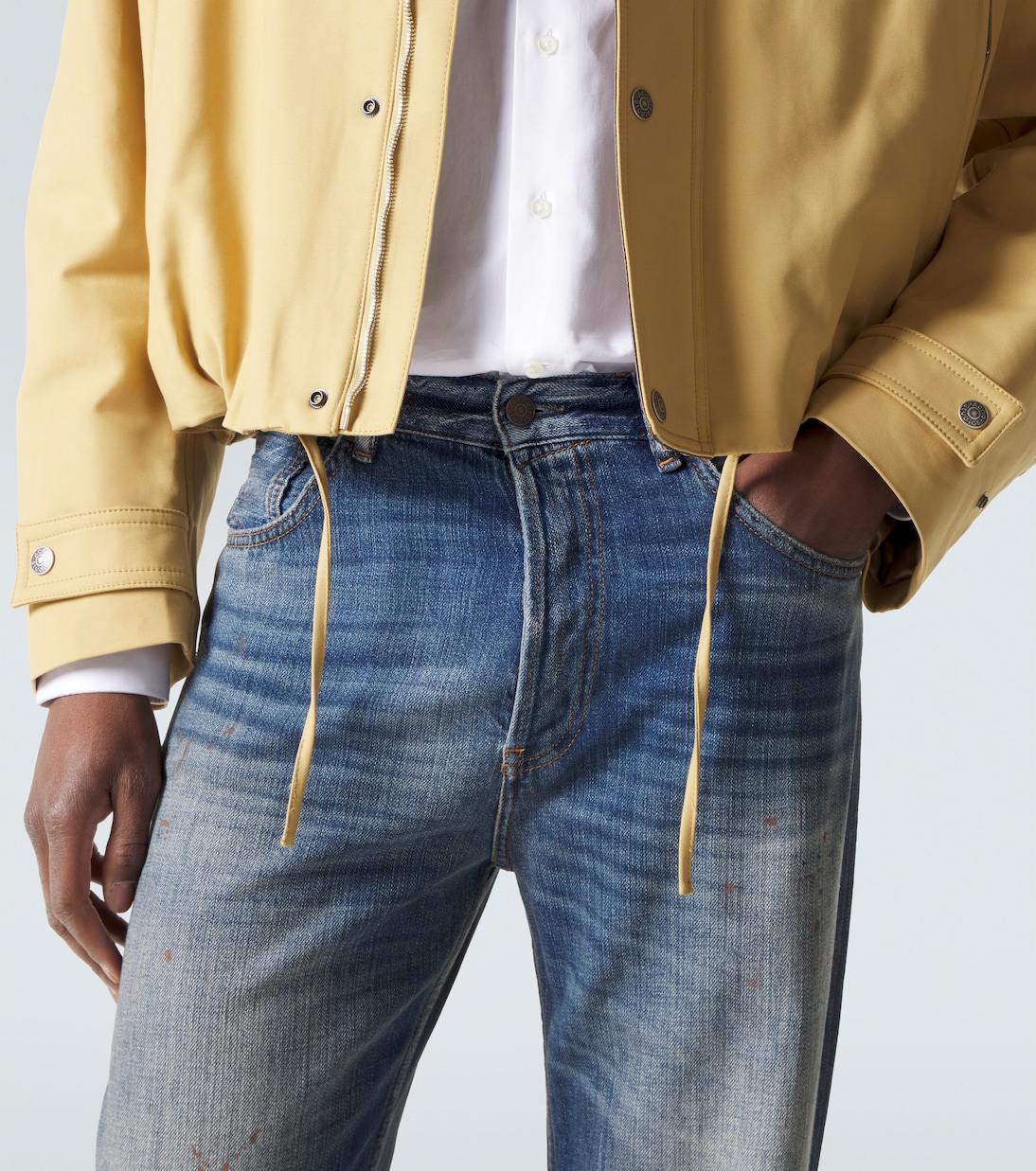 2021 distressed wide-leg jeans | Acne Studios