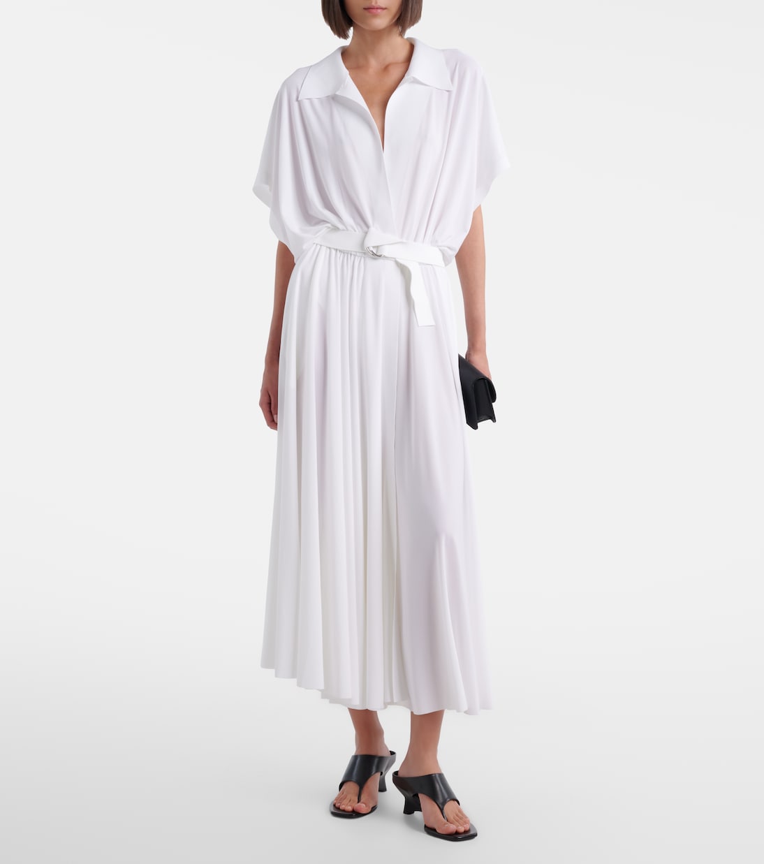Belted oversized midi dress | Norma Kamali