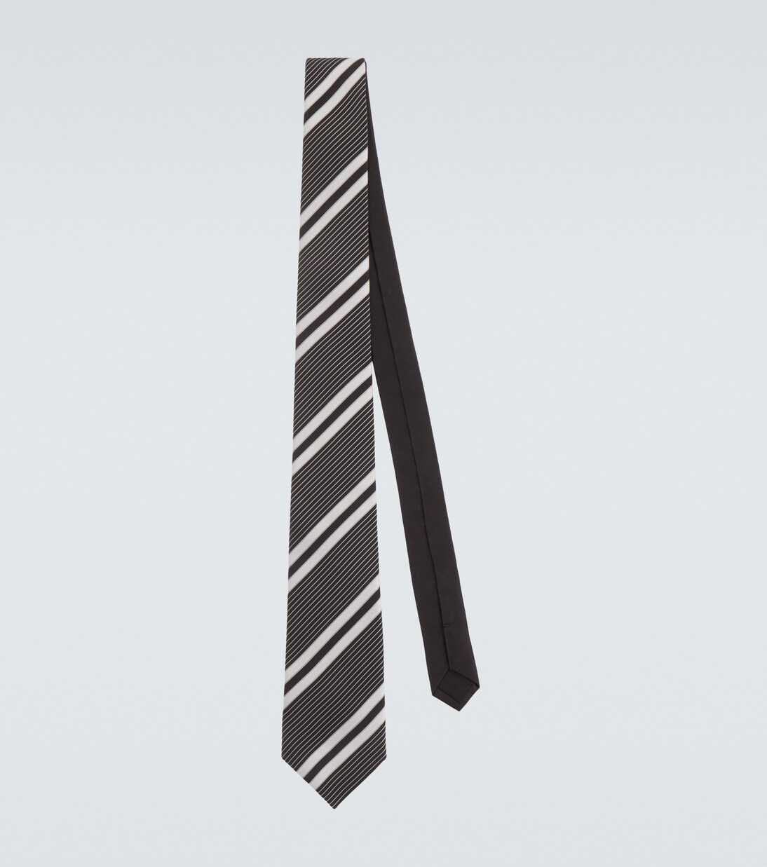 Striped silk tie | Saint Laurent