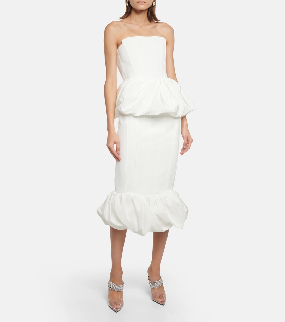 Vindicate crêpe midi skirt | Maticevski