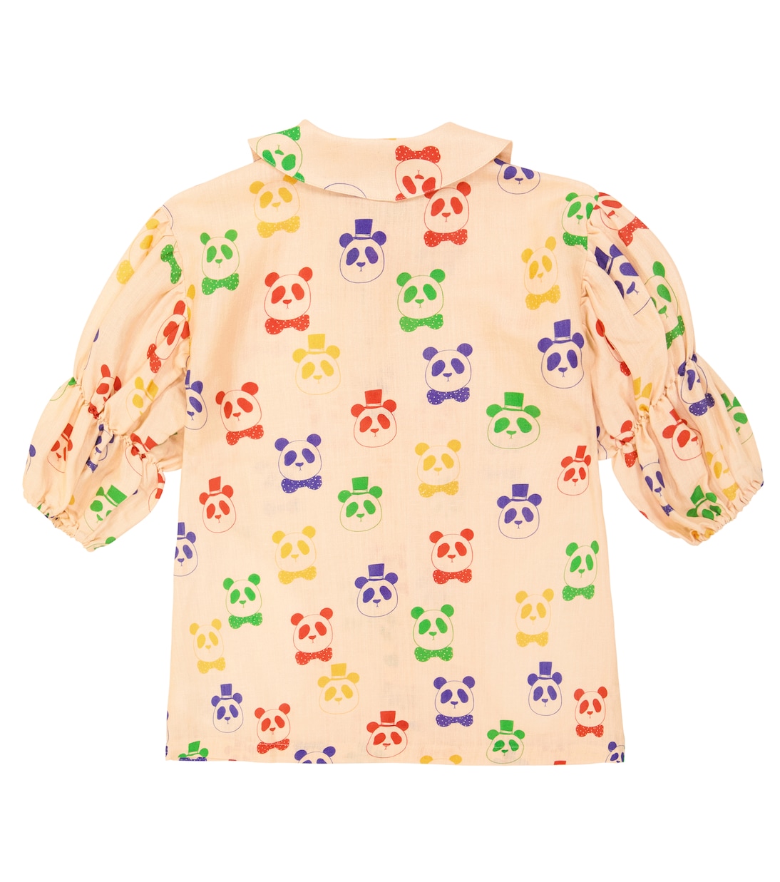 Robe chemise midi imprimée en lin et coton | Mini Rodini