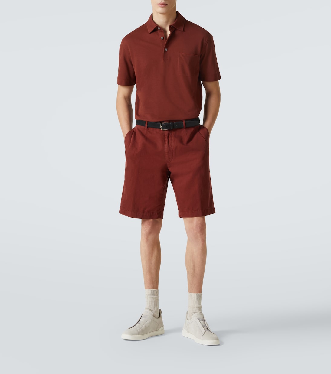 Triple Stitch suede sneakers | Zegna