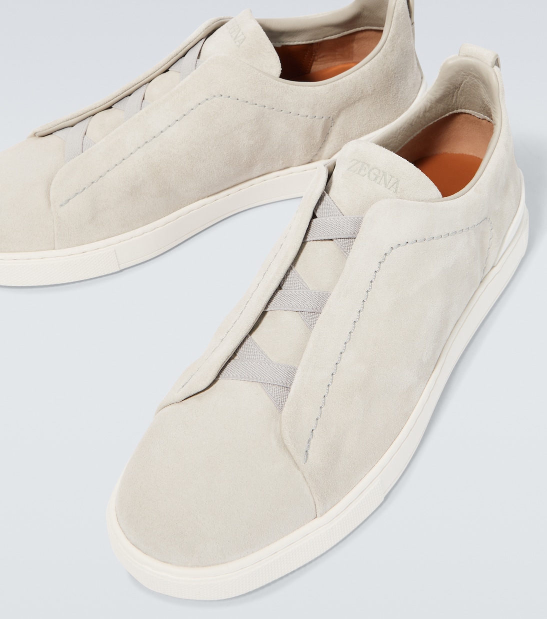 Triple Stitch suede sneakers | Zegna