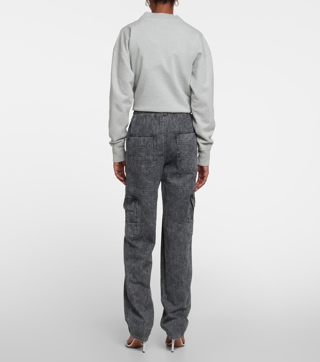 High-Rise-Hose Viamao aus Baumwolle | Marant Etoile