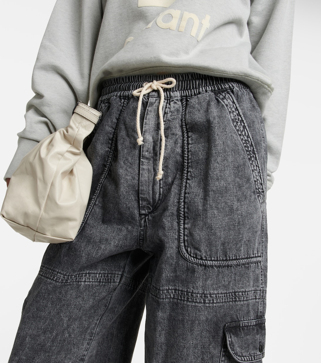 High-Rise-Hose Viamao aus Baumwolle | Marant Etoile