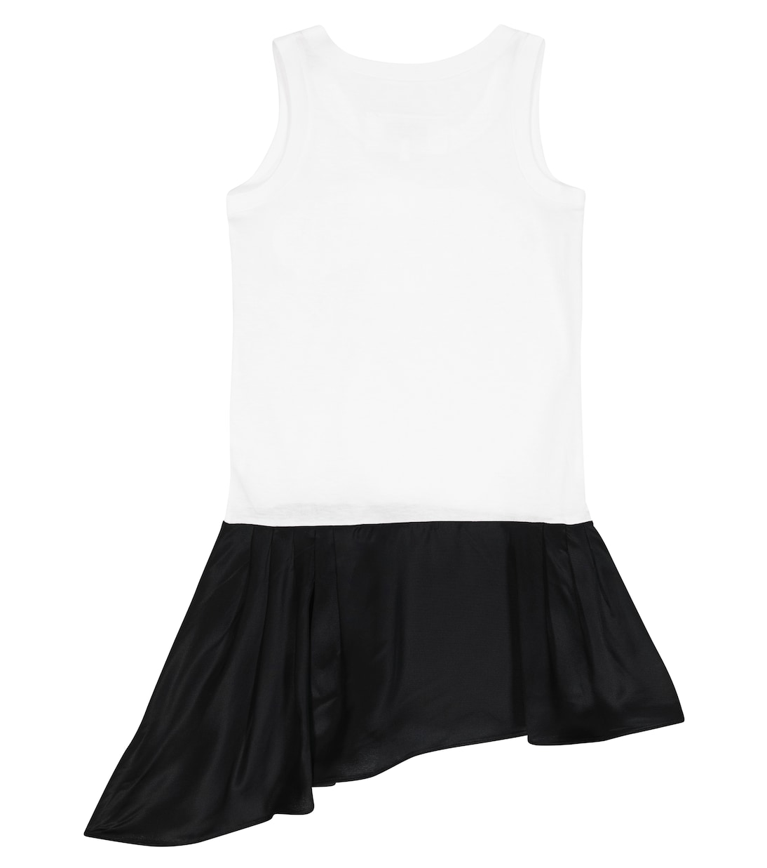 Logo jersey and satin dress | MM6 Maison Margiela Kids