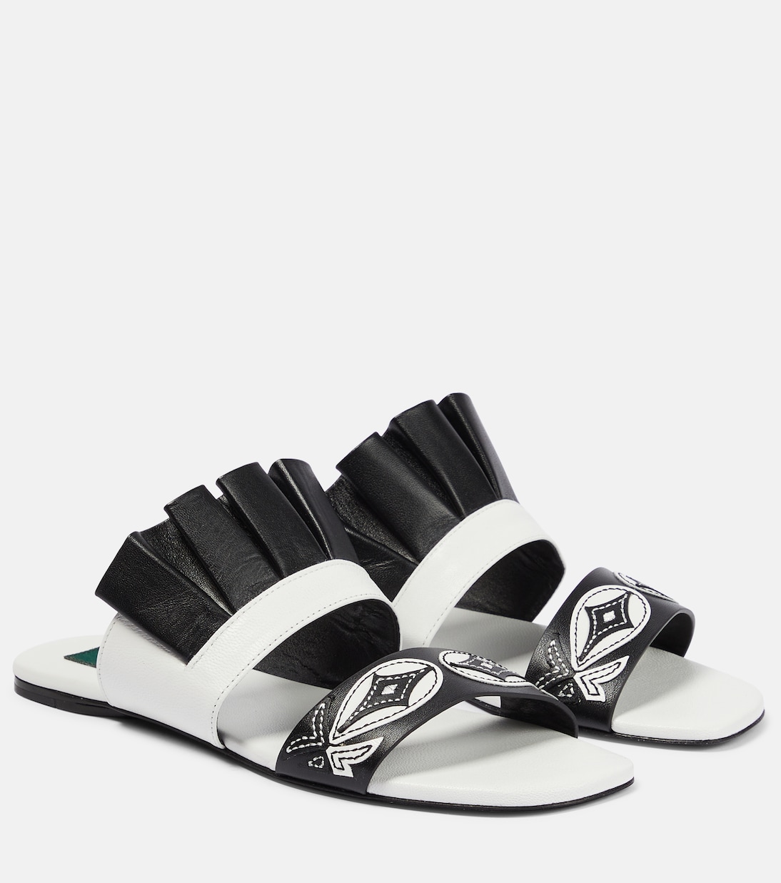 Embroidered leather sandals | Pucci