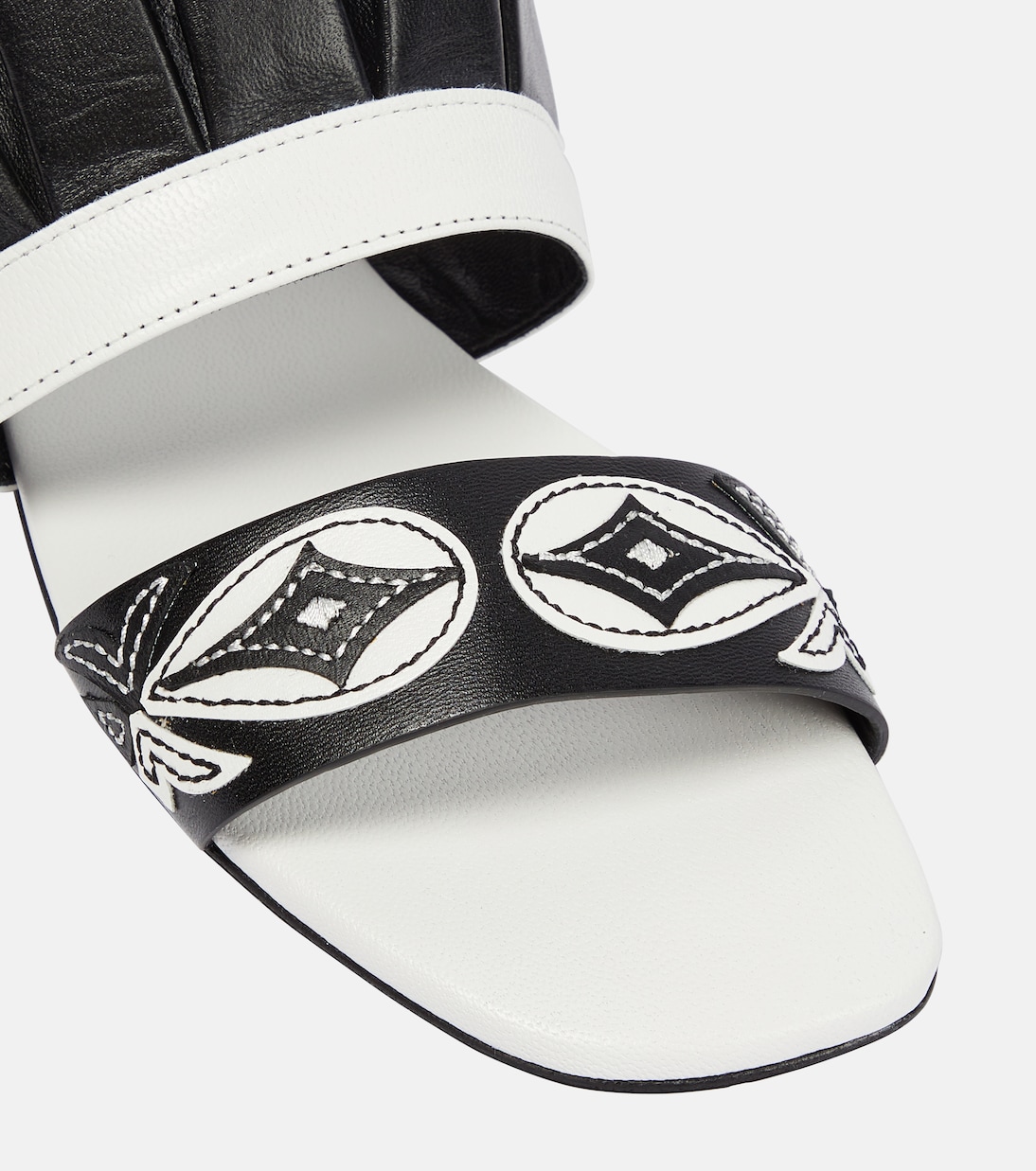 Embroidered leather sandals | Pucci