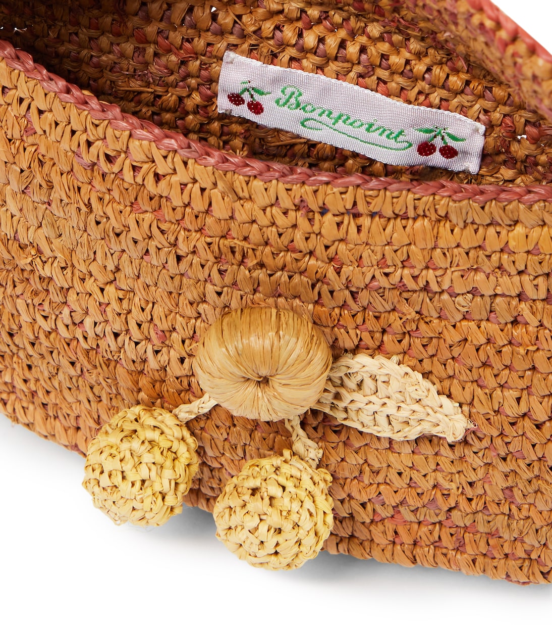 Raffia shoulder bag | Bonpoint