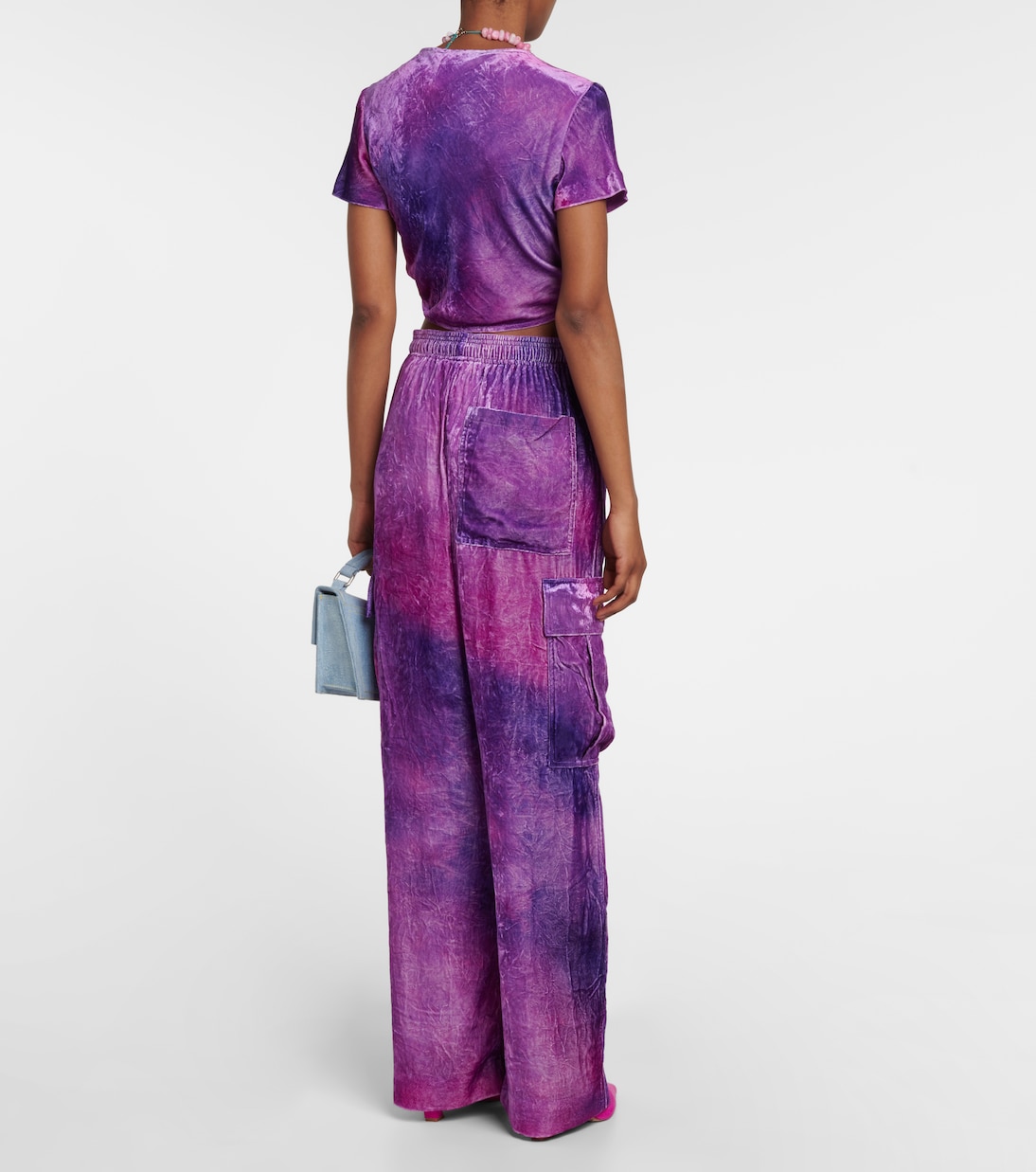 Cropped-Top aus Samt | Acne Studios