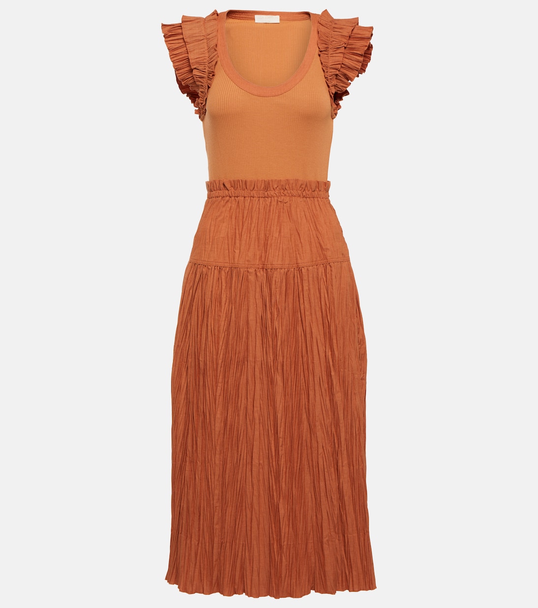 Robe midi Virginia en coton mélangé | Ulla Johnson