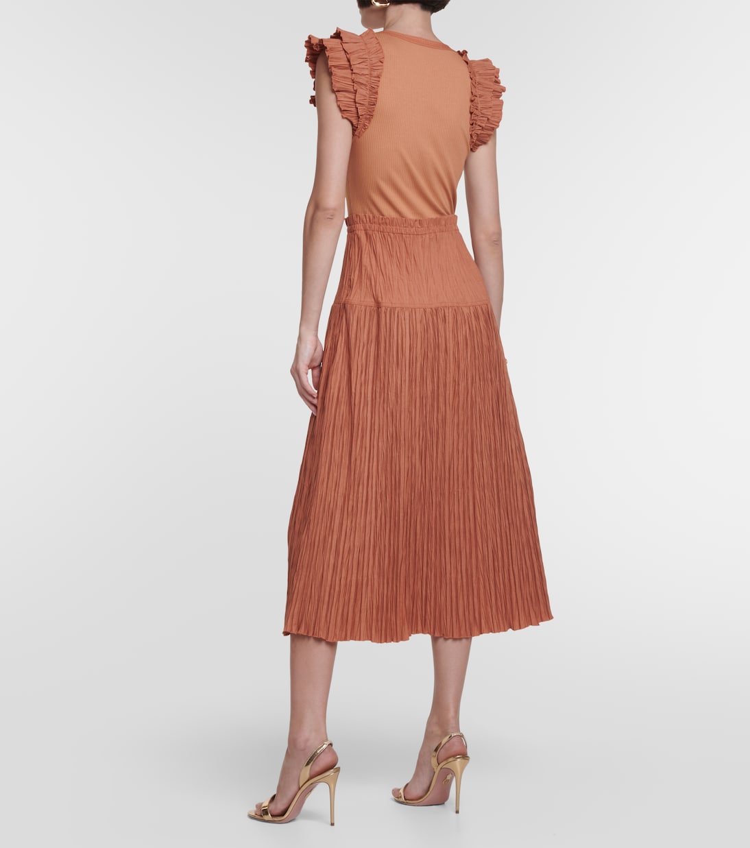 Robe midi Virginia en coton mélangé | Ulla Johnson