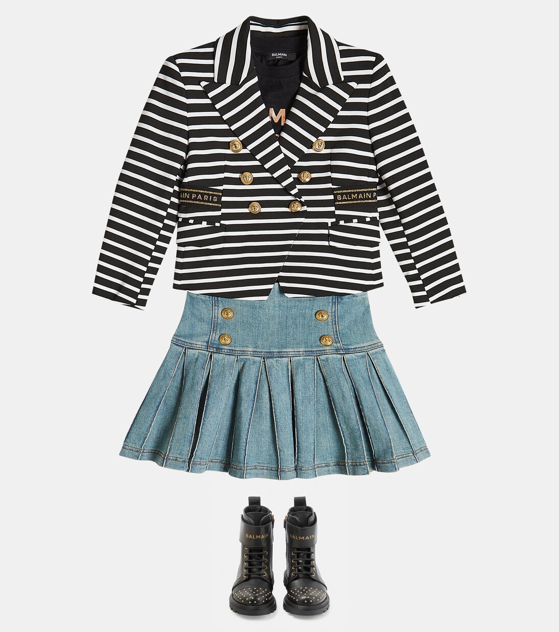 Blazer rayé | Balmain Kids