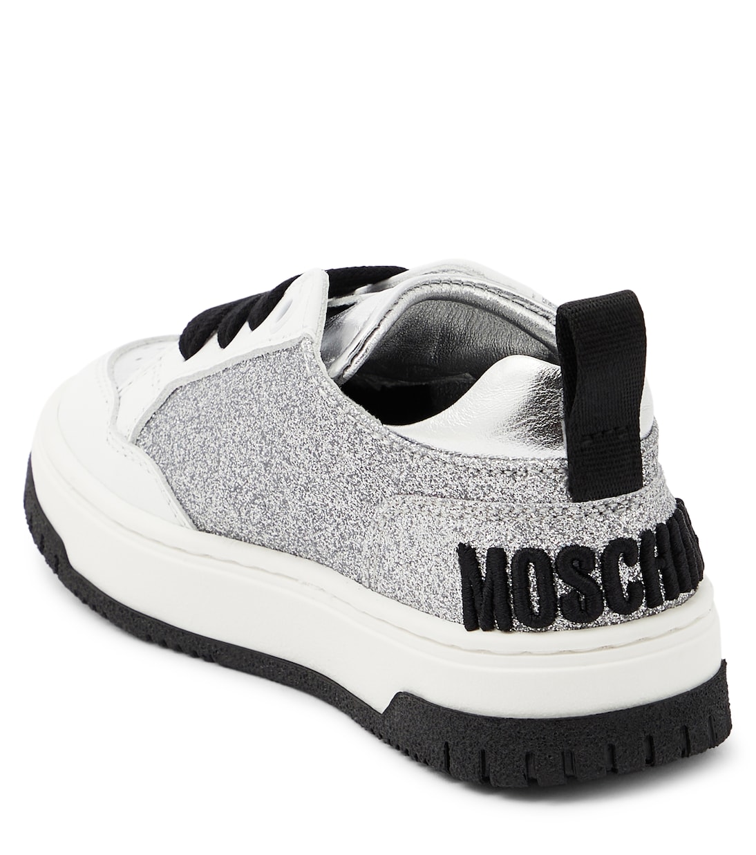Logo glitter sneakers | Moschino Kids