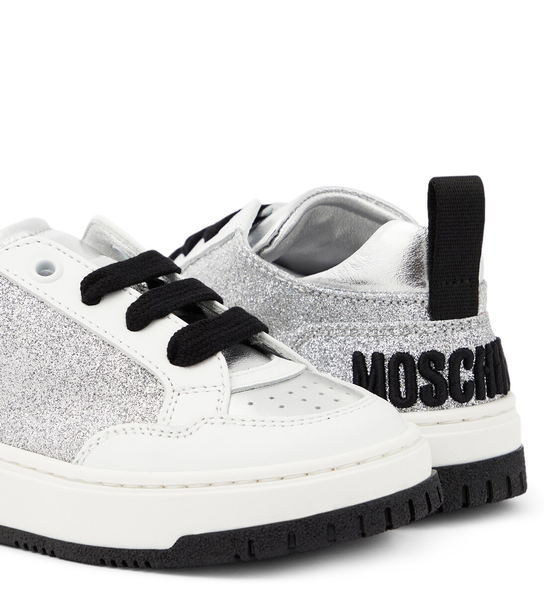 Logo glitter sneakers | Moschino Kids