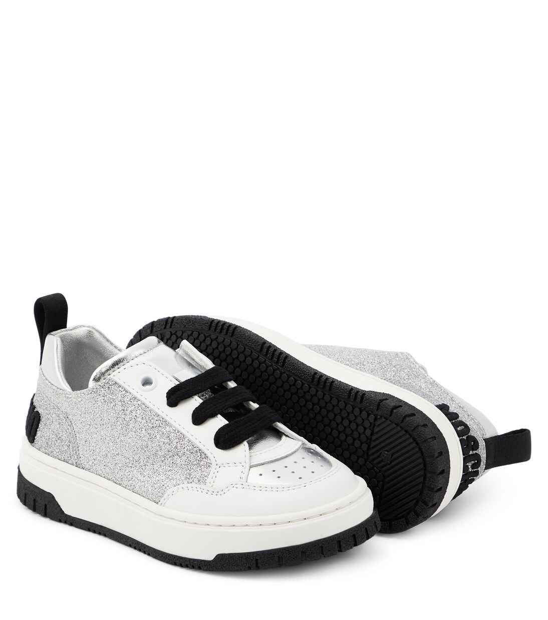 Logo glitter sneakers | Moschino Kids