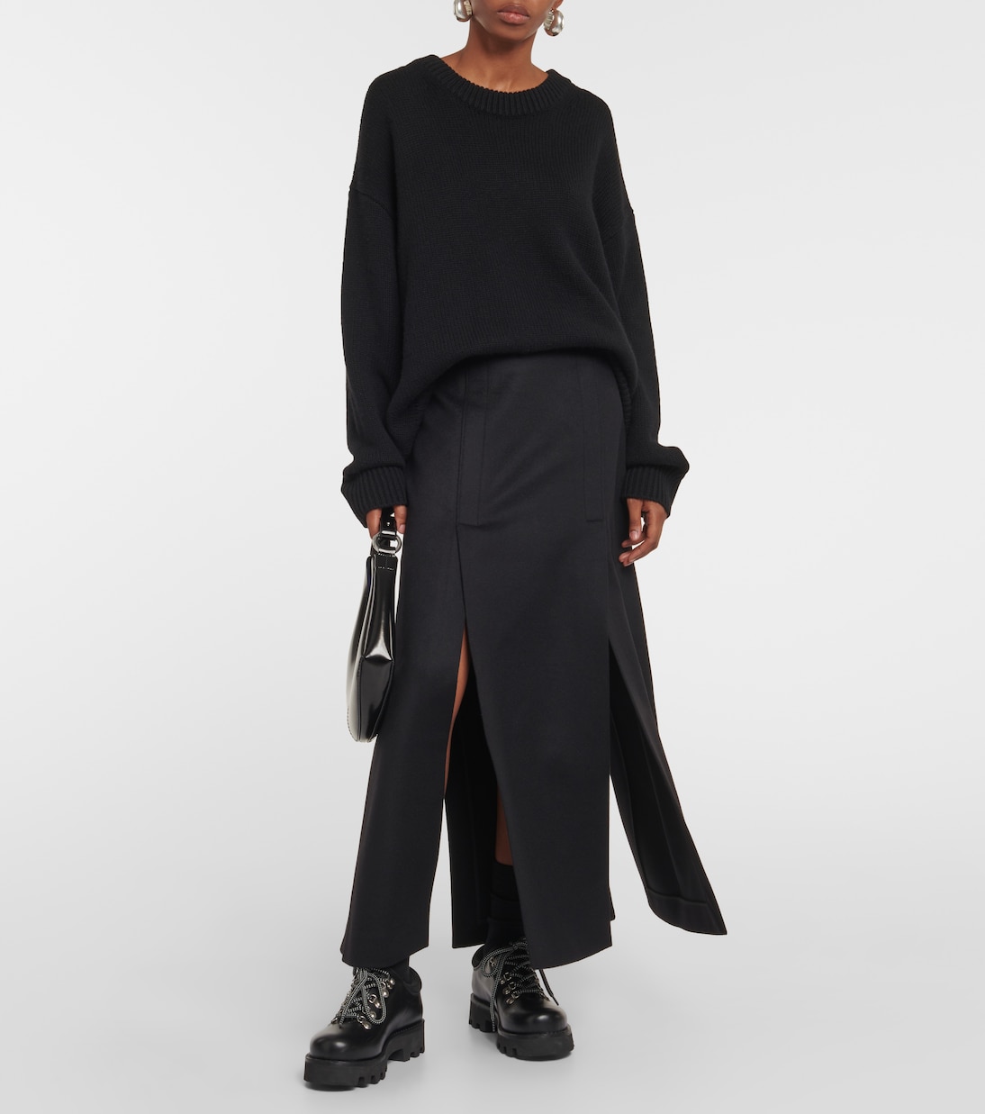 Falda larga en mezcla de lana  | Proenza Schouler